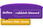 define rubbish binned
delete this clone