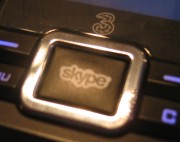 the skype button